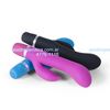 Vibrador con estimulador de clitoris de suave textura
